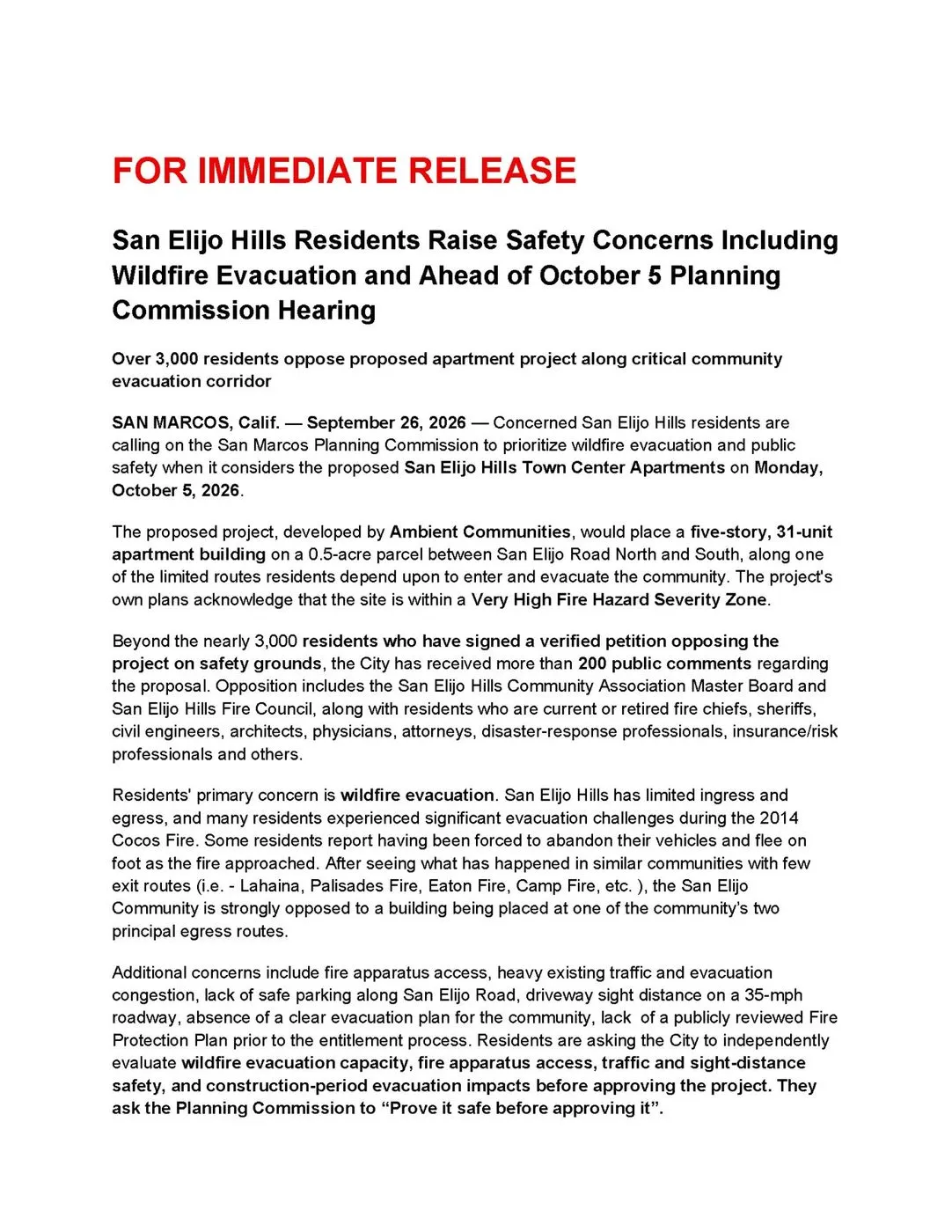 Consider SEH Voices press release
