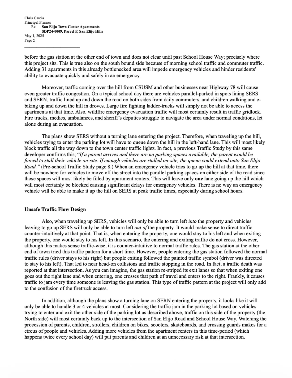 Richard Salpietra letter, May 1, 2025, page 2